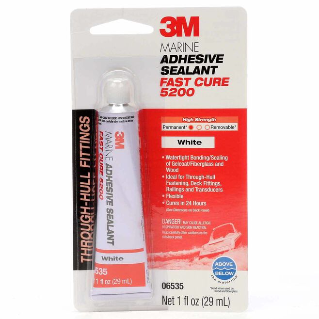 3M 5200 Fast Cure Polyurethane Adhesive/Sealant, 1oz Tube